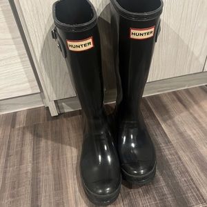 Hunter original gloss girls run boots